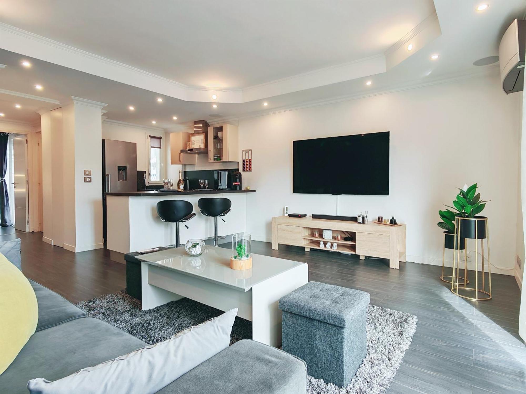 Magnifique Appartement Le Cannet,Cannes, Parking, Wifi Buitenkant foto